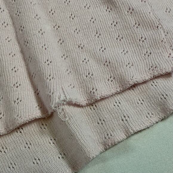 Roxy Vintage Y2K Eyelet Beaded Lace Slim Cami Preppy Tank Top - Pink Wms M - Picture 13 of 13